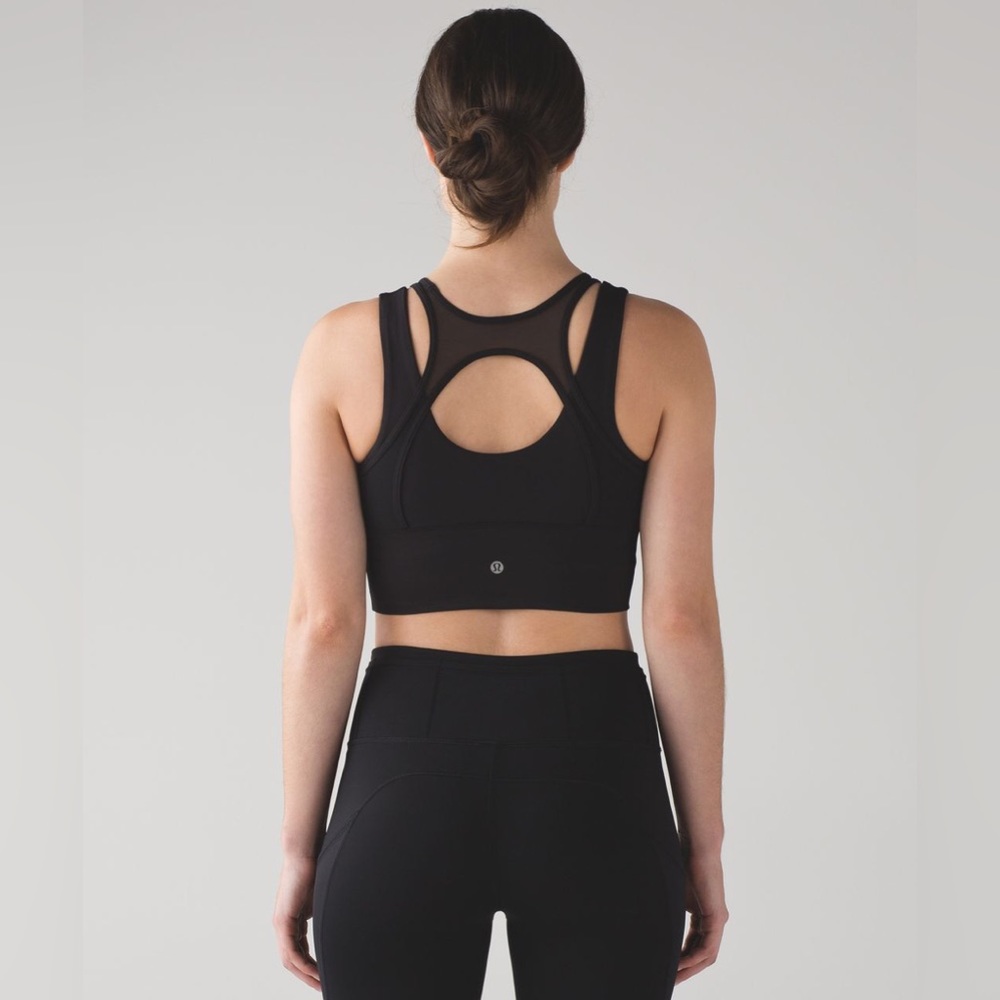 Lululemon Double Tap Black Sports Bra Size 6